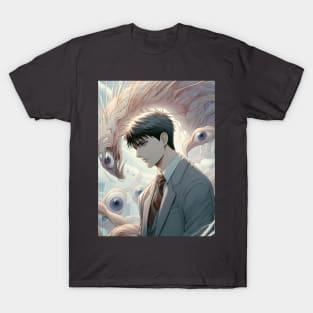 Anime Wonderland: Whimsical Art Prints Featuring Manga-Inspired Designs for Otaku Bliss! T-Shirt